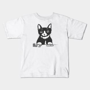 Poker Cat Face Kids T-Shirt